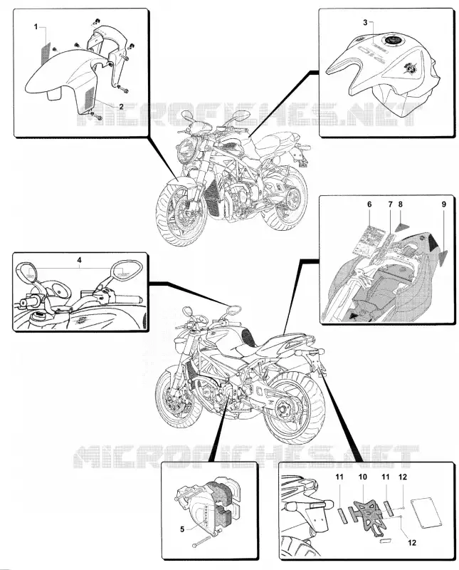 VERSIONS AUTRES PAYS MV Agusta moto BRUTALE 2007 BRUTALE 910S  BRUTALE 910S