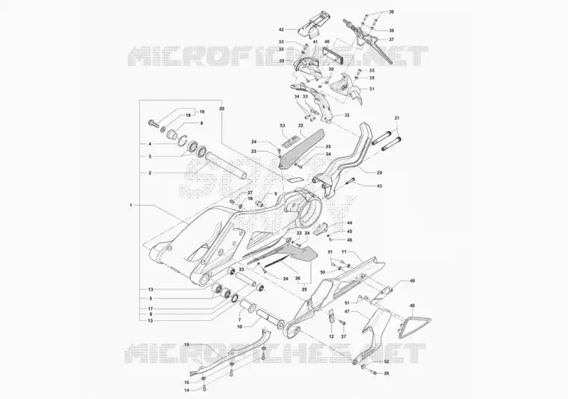 BRAS OSCILLANT MV Agusta moto BRUTALE 2021 BRUTALE ROSSO - RR - SCS  BRUTALE ROSSO - RR - SCS