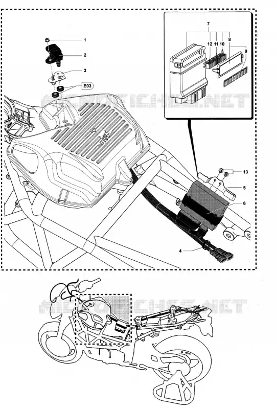 ECU - SPU MV Agusta moto BRUTALE 2009 BRUTALE 1078RR  BRUTALE 1078RR