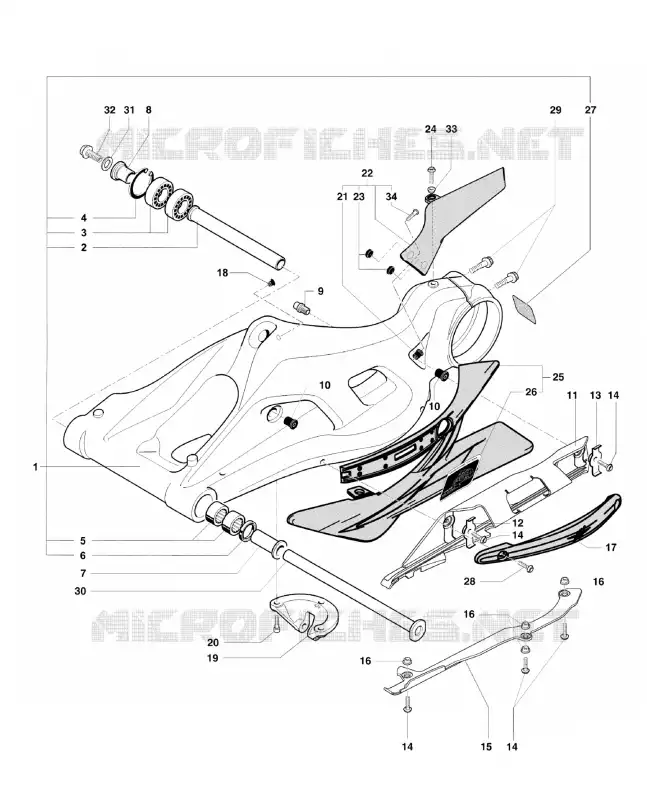 BRAS OSCILLANT  MV Agusta moto BRUTALE 2013 BRUTALE 1090R  BRUTALE 1090R