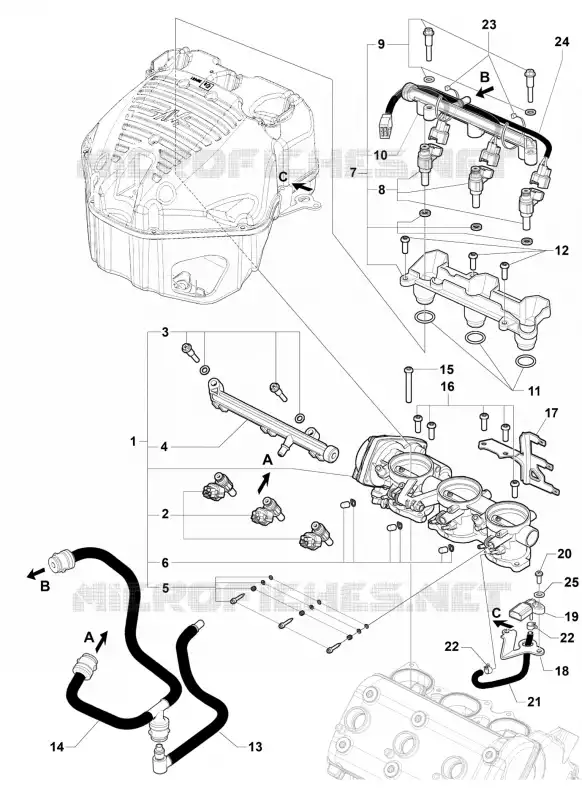 ADMISSION - INJECTION MV Agusta moto F3 2015 F3 675  F3 675