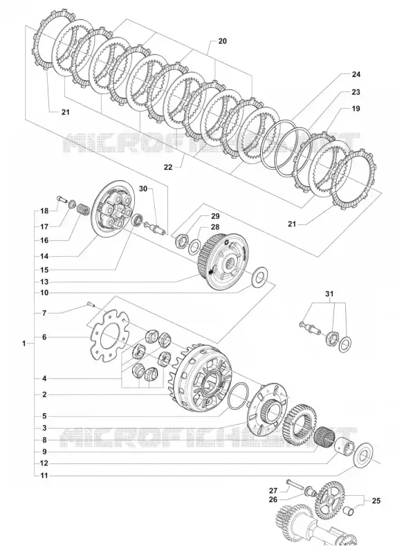 EMBRAYAGE MV Agusta moto F3 2015 F3 675  F3 675