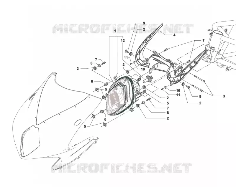 PHARE MV Agusta moto F3 2015 F3 675  F3 675