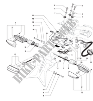 FEU ARRIERE   CLIGNOTANTS pour MV Agusta F3 800 2015