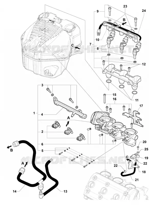 ADMISSION - INJECTION MV Agusta moto F3 2015 F3 800  F3 800