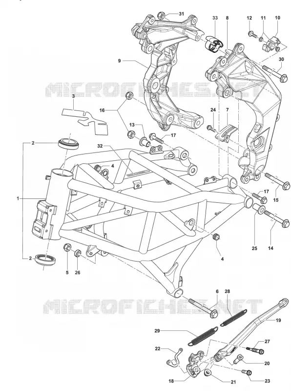 CADRE MV Agusta moto F3 2015 F3 800  F3 800