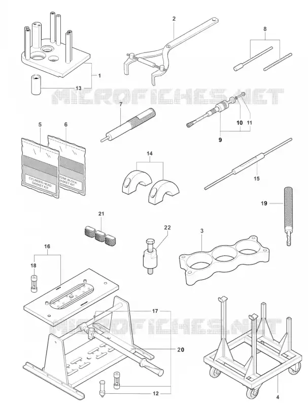 OUTILS DE MAINTENANCE MOTEUR 1 MV Agusta moto F3 2015 F3 800  F3 800