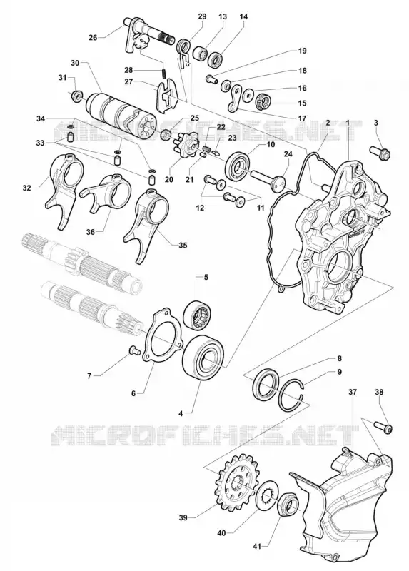 BARILLET - FOURCHETTE DE SELECTION MV Agusta moto F3 2015 F3 800 AGO  F3 800 AGO
