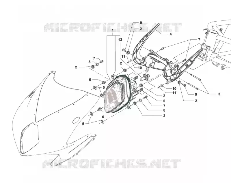 PHARE MV Agusta moto F3 2014 F3 800 AGO  F3 800 AGO