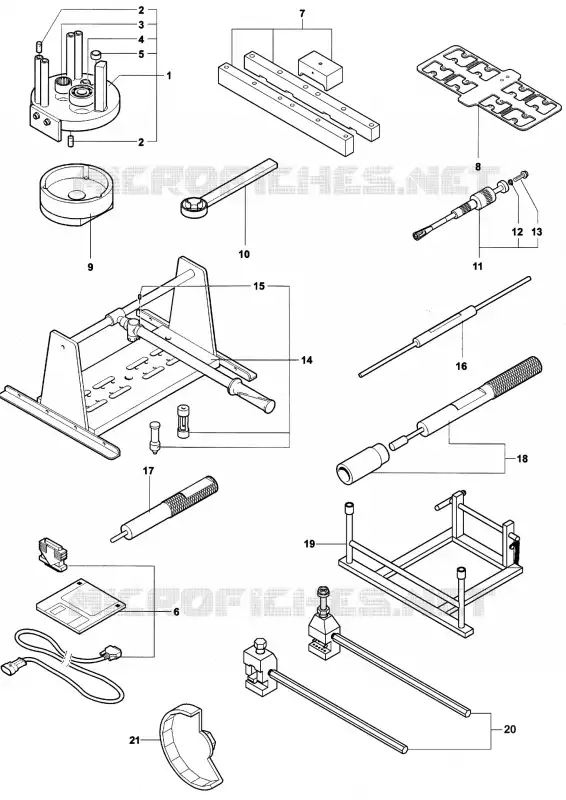 OUTILS DE MAINTENANCE MOTEUR MV Agusta moto F4 2000 F4 750 SERIE ORO  F4 750 SERIE ORO