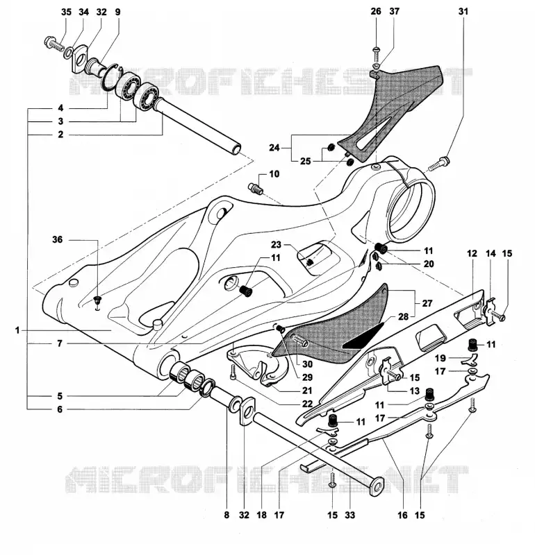 BRAS OSCILLANT  MV Agusta moto F4 2001 F4 750S  F4 750S
