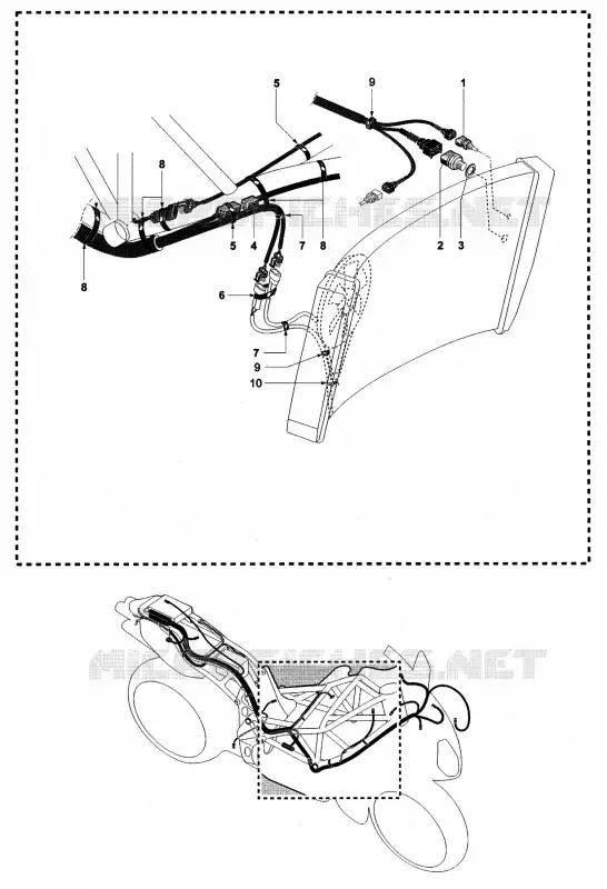 SYSTÈME ELECTRIQUE 2 MV Agusta moto F4 2000 F4 750S  F4 750S