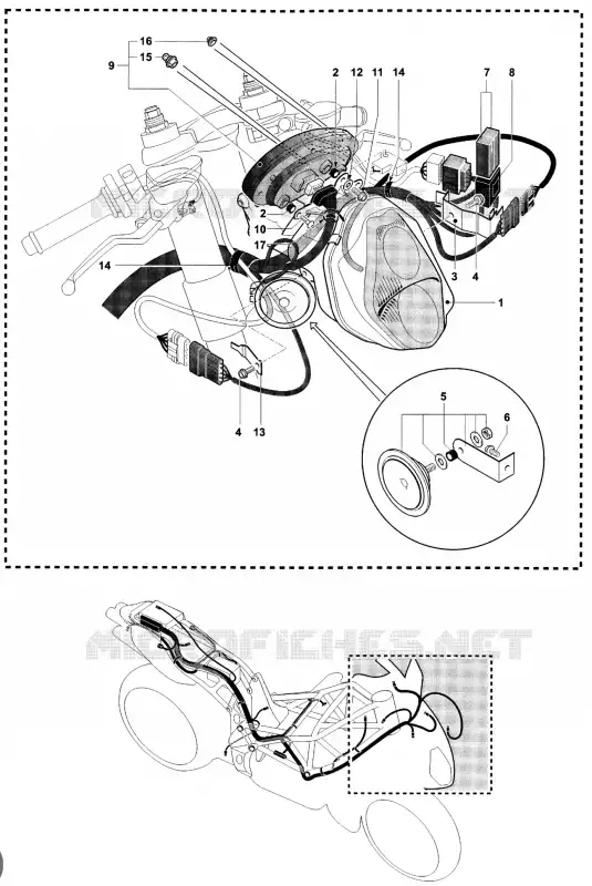 PHARE - COMPTEUR MV Agusta moto F4 2002 F4 750 SPR  F4 750 SPR