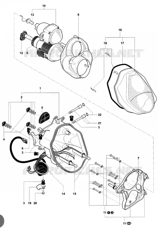 PHARE MV Agusta moto F4 2002 F4 750 SPR  F4 750 SPR