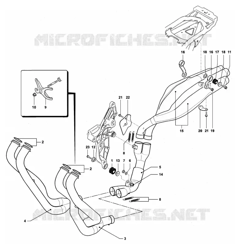 ECHAPPEMENT MV Agusta moto F4 2004 F4 TAMBURINI  F4 TAMBURINI