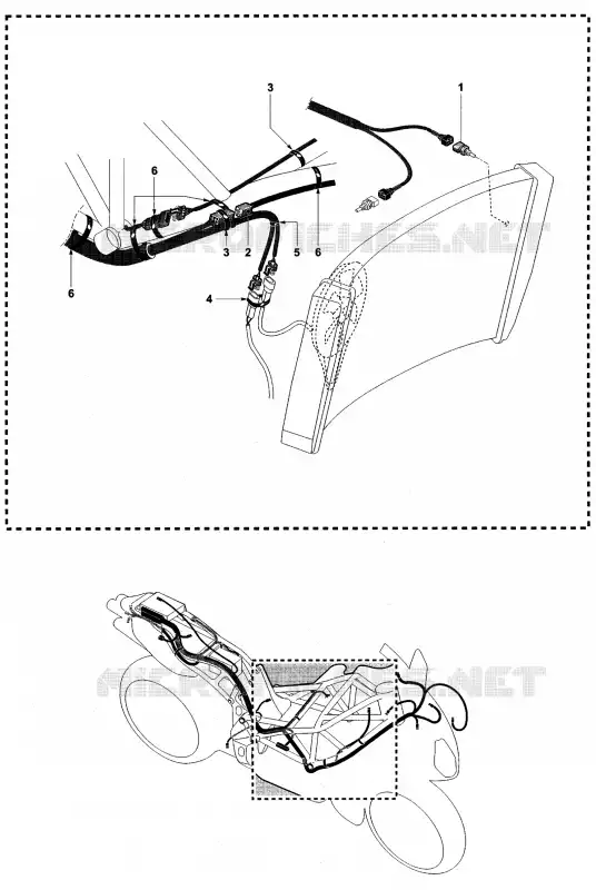 SYSTÈME ELECTRIQUE 2 MV Agusta moto F4 2004 F4 TAMBURINI  F4 TAMBURINI