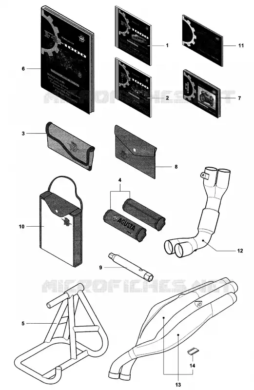 ACCESSOIRES MV Agusta moto F4 2006 F4 1000S  F4 1000S