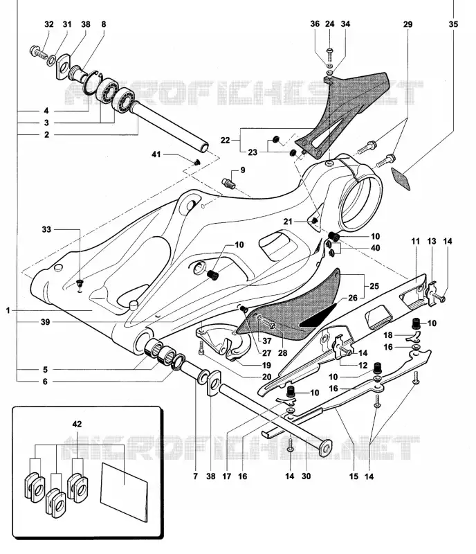 BRAS OSCILLANT  MV Agusta moto F4 2005 F4 1000S  F4 1000S