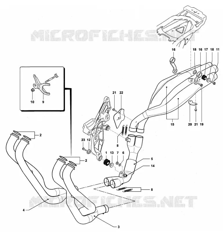 ECHAPPEMENT MV Agusta moto F4 2005 F4 1000S  F4 1000S