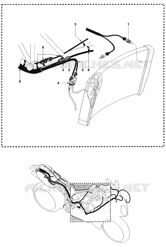 SYSTÈME ELECTRIQUE 2 MV Agusta moto F4 2005 F4 1000S  F4 1000S