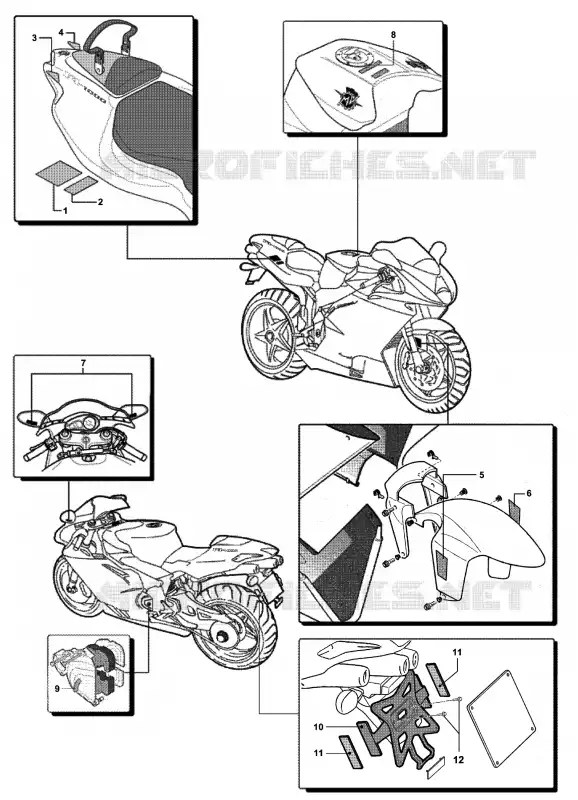 VERSIONS AUTRES PAYS MV Agusta moto F4 2004 F4 1000S 1+1  F4 1000S 1+1