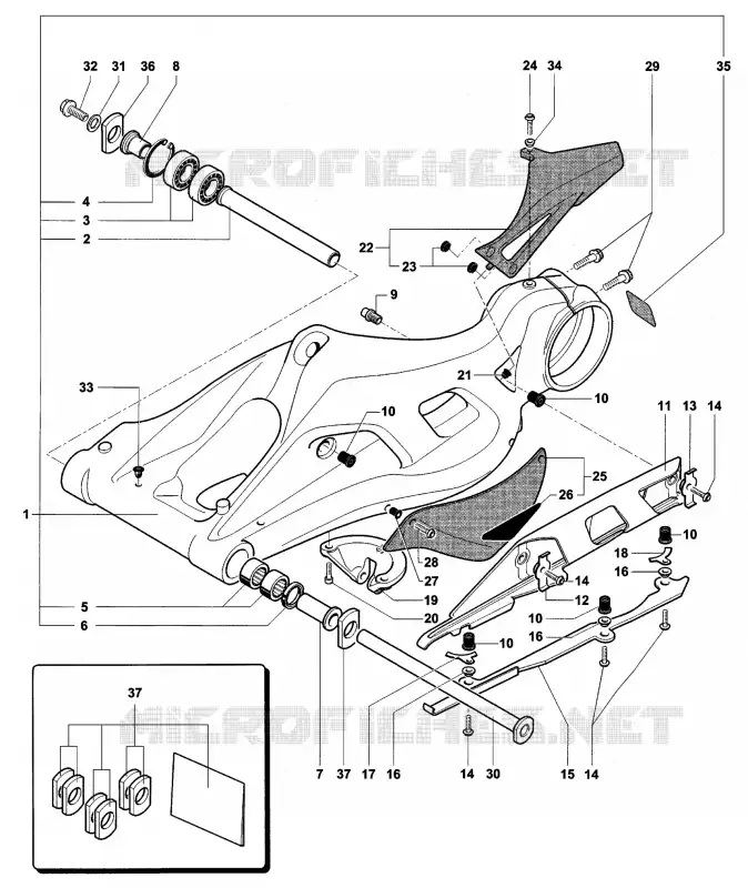 BRAS OSCILLANT  MV Agusta moto F4 2009 F4 312RR 1078  F4 312RR 1078