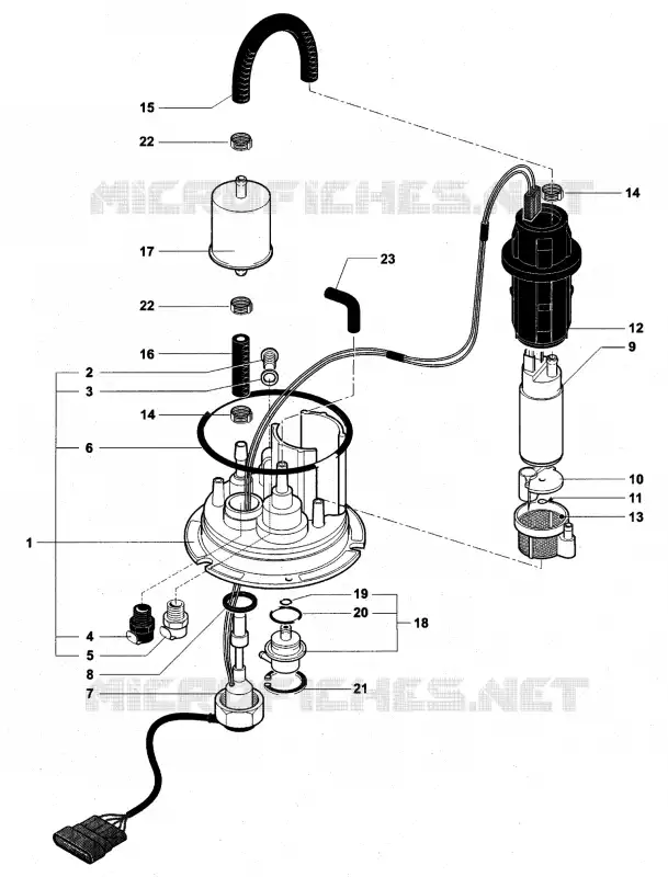 POMPE A ESSENCE MV Agusta moto F4 2009 F4 312RR 1078 1+1  F4 312RR 1078 1+1