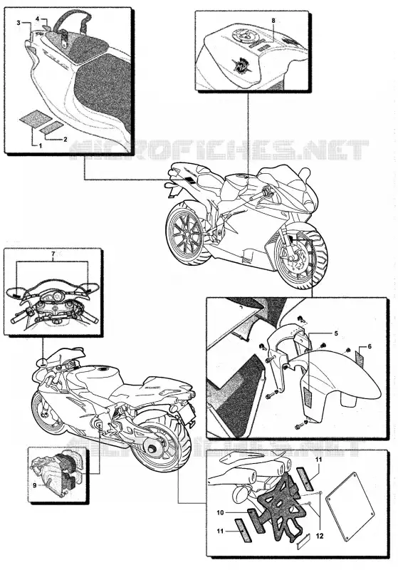 VERSIONS AUTRES PAYS MV Agusta moto F4 2008 F4 312RR 1078 1+1  F4 312RR 1078 1+1