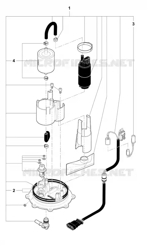 POMPE A ESSENCE MV Agusta moto F4 2011 F4 1000 R  F4 1000 R