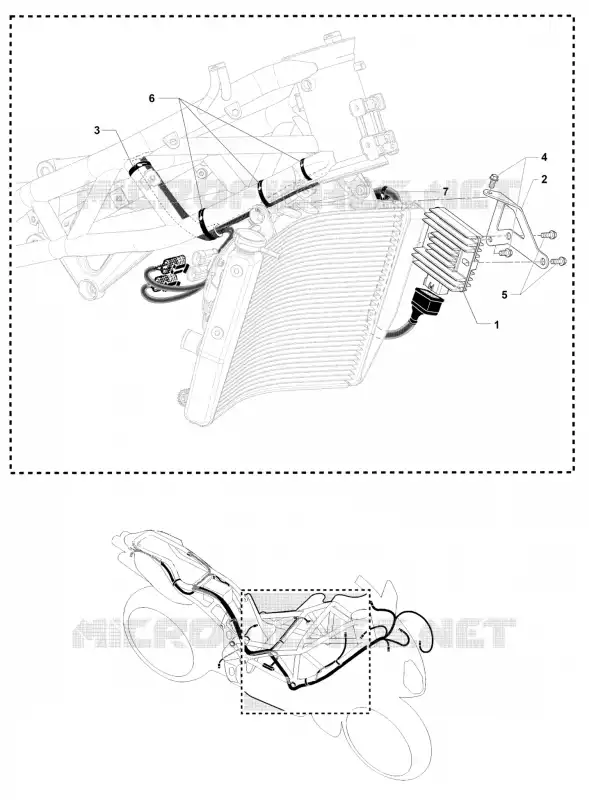 SYSTÈME ELECTRIQUE 1 MV Agusta moto F4 2011 F4 1000 R  F4 1000 R