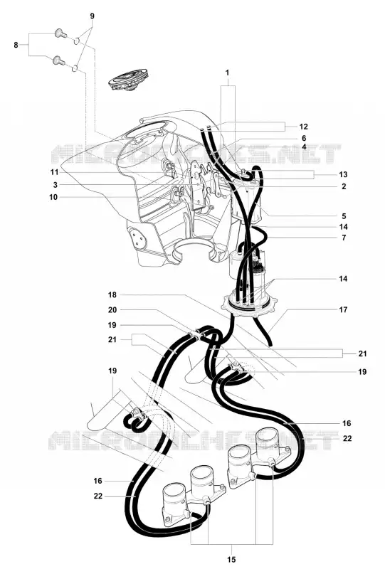 CARBON CANISTER USA MV Agusta moto F4 2011 F4 1000 RR  F4 1000 RR