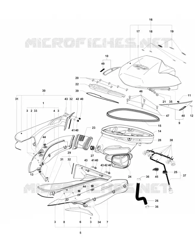 BOITIER DE FILTRE A AIR MV Agusta moto F4 2015 F4  F4