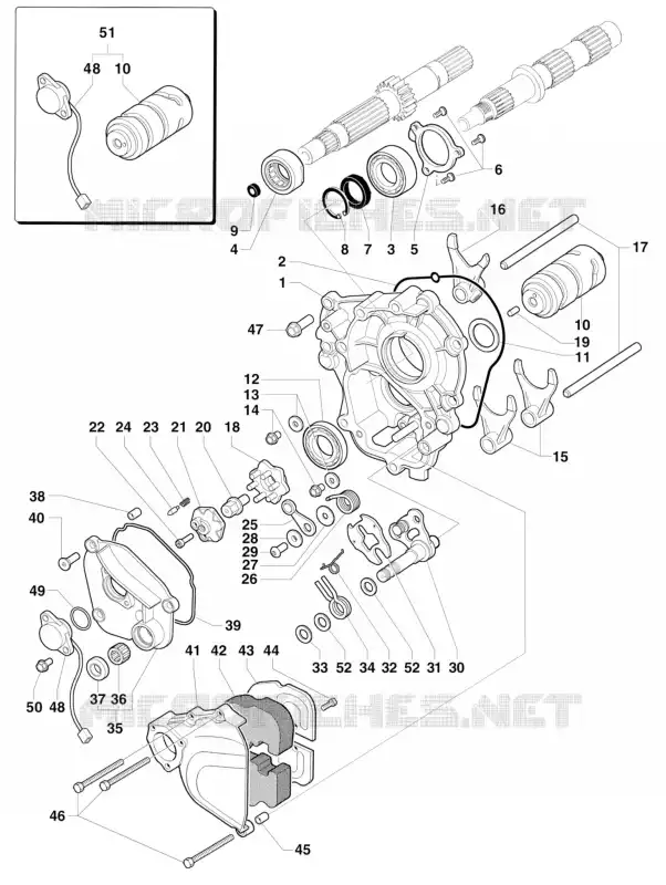 BARILLET - FOURCHETTE DE SELECTION MV Agusta moto F4 2013 F4 R  F4 R