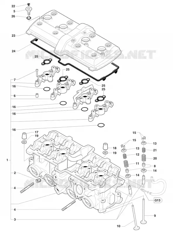 CULASSE MV Agusta moto F4 2014 F4 R  F4 R