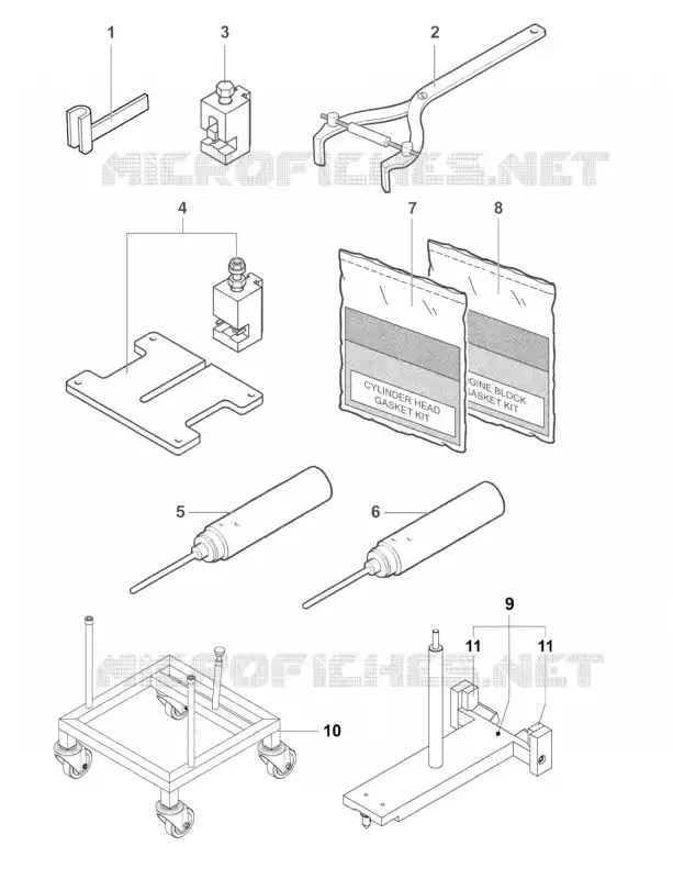 OUTILS DE MAINTENANCE MOTEUR 2 MV Agusta moto F4 2014 F4 R  F4 R