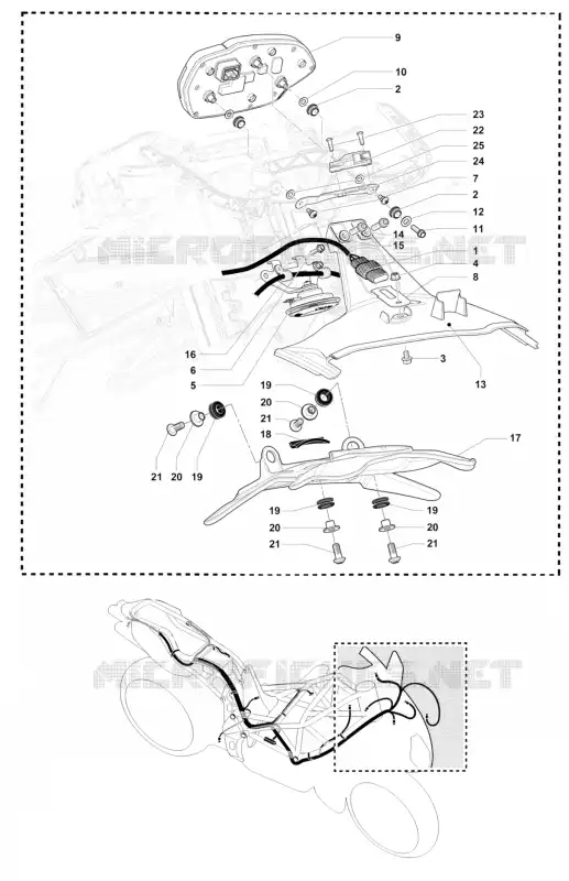 PHARE - COMPTEUR MV Agusta moto F4 2013 F4 R  F4 R