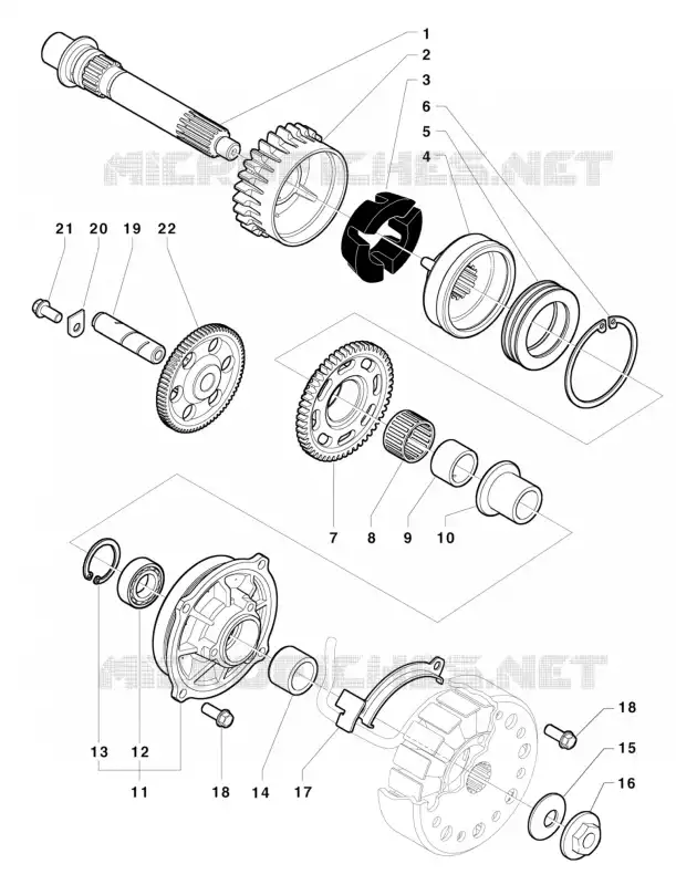 ROUE LIBRE / PIGNON DE DEMARREUR MV Agusta moto F4 2014 F4 RR  F4 RR