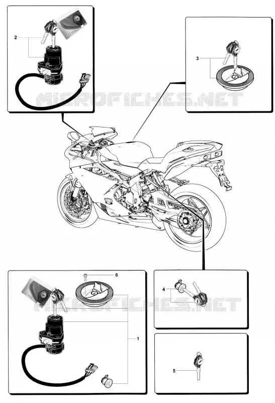 SERRURES MV Agusta moto F4 2015 F4 RR  F4 RR