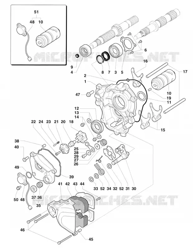 BARILLET - FOURCHETTE DE SELECTION MV Agusta moto F4 2015 F4 RC  F4 RC