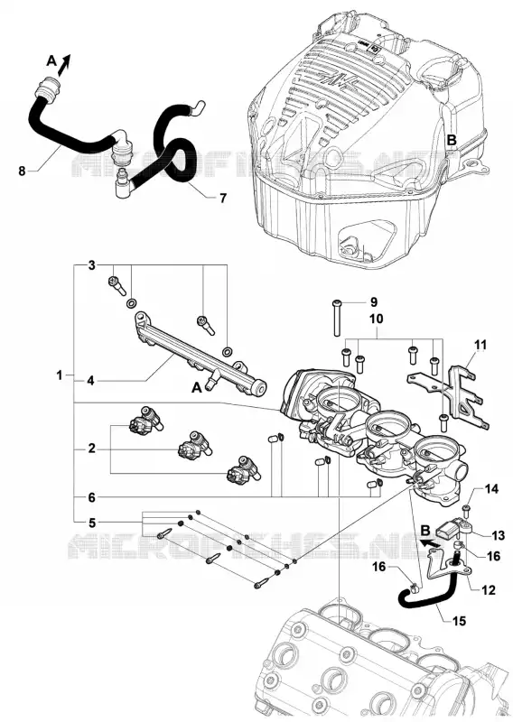 ADMISSION - INJECTION MV Agusta moto RIVALE 2014 RIVALE 800  RIVALE 800