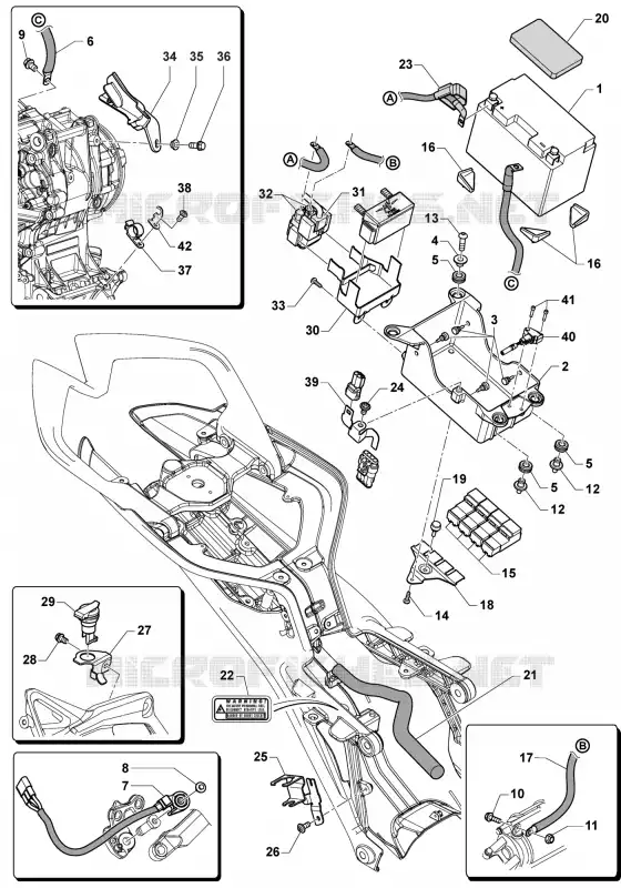BATTERIE MV Agusta moto TURISMO VELOCE 2019 TURISMO VELOCE 800 LUSSO  TURISMO VELOCE 800 LUSSO