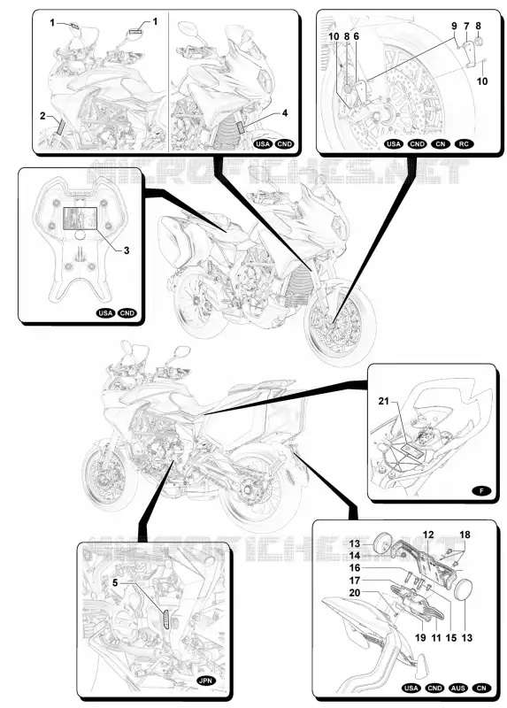 VERSIONS AUTRES PAYS MV Agusta moto TURISMO VELOCE 2020 TURISMO VELOCE 800 LUSSO  TURISMO VELOCE 800 LUSSO